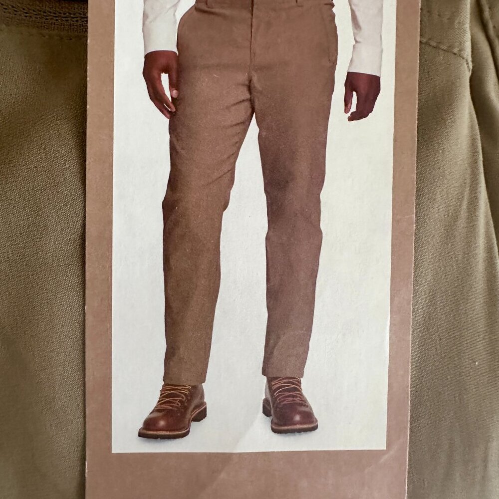 Eddie Bauer Men's Rainier Fleece Lined Pant Size 40X32 Tan Stretch Fit (NEW) - Picture 10 of 16